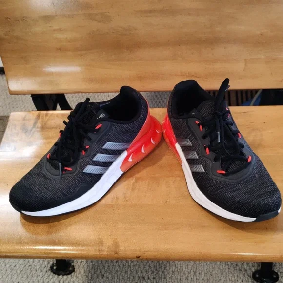 Adidas Kaptir Super Trail running shoes black orange white and gray size 9 - Picture 4 of 11